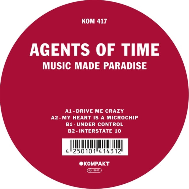 AGENTS OF TIME | MUSIC MADE PARADISE | 12IN VINYL