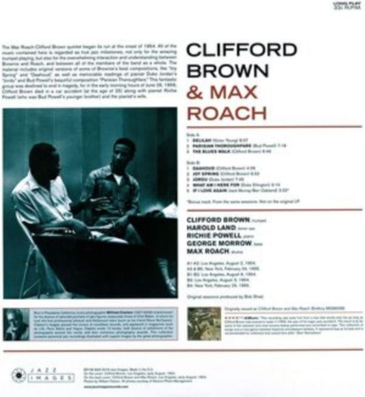 BROWN, CLIFFORD & MAX ROACH | CLIFFORD BROWN & MAX ROACH (180G/PURE VIRGIN VINYL) | VINYL RECORD (LP)